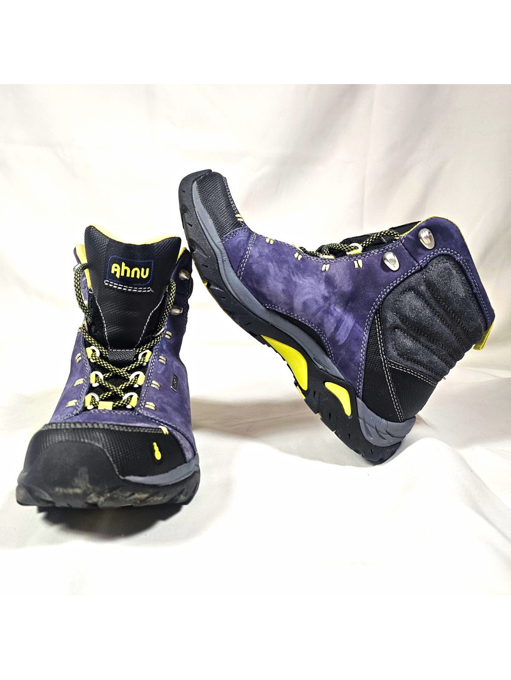Ahnu Women’s Hiking Boots Purple Black Gray Yellow US 8 Medium MPN AF2128ASAU